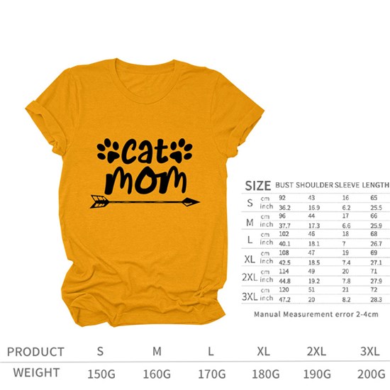 Cat Mom Cat Paw Women T Shirt