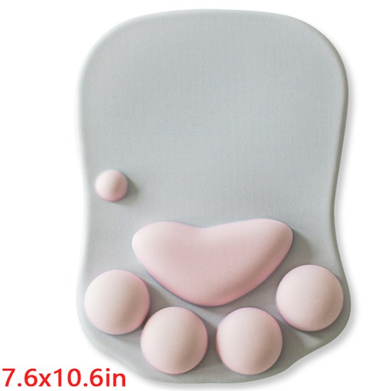 Cartoon Cute Cats Paw Mouse Pad Soft Silicone Rests Wrist Cushion Fashion Rest Comfort Mousepad