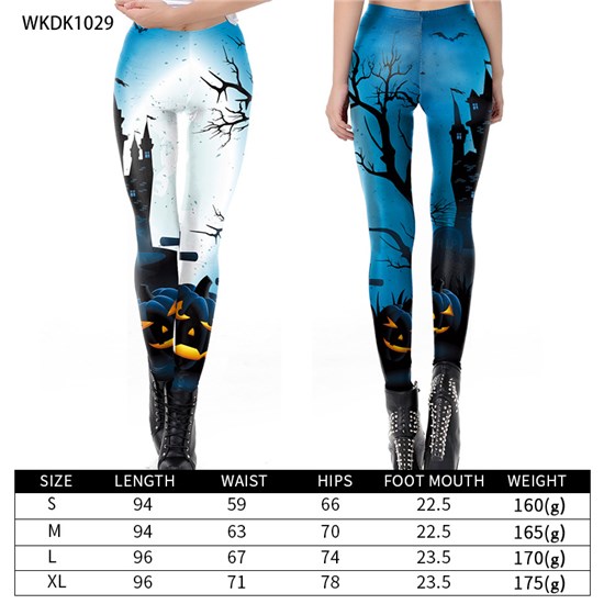 Halloween Gothic Women's Printed Leggings Yoga Pants