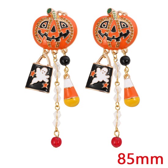 Halloween Ghost Pumpkin Alloy Earrings