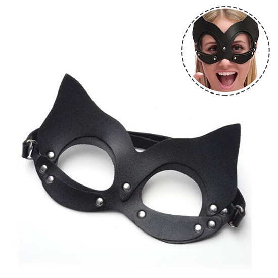 Women's Cat Mask Cosplay Halloween Costume Accessory