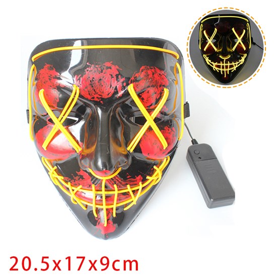 Halloween LED Light up Mask Halloween Scary Cosplay