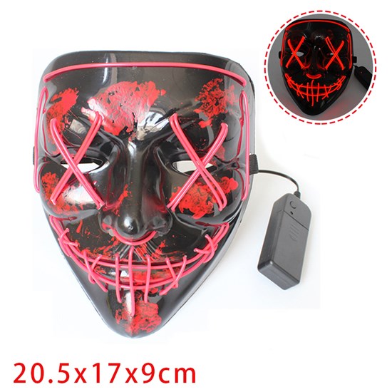 Halloween LED Light up Mask Halloween Scary Cosplay