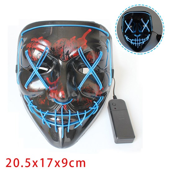 Halloween LED Light up Mask Halloween Scary Cosplay