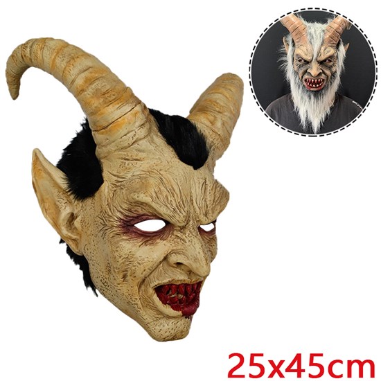 Horror Devil Mask Scary Evil Costume Halloween Creepy Cosplay