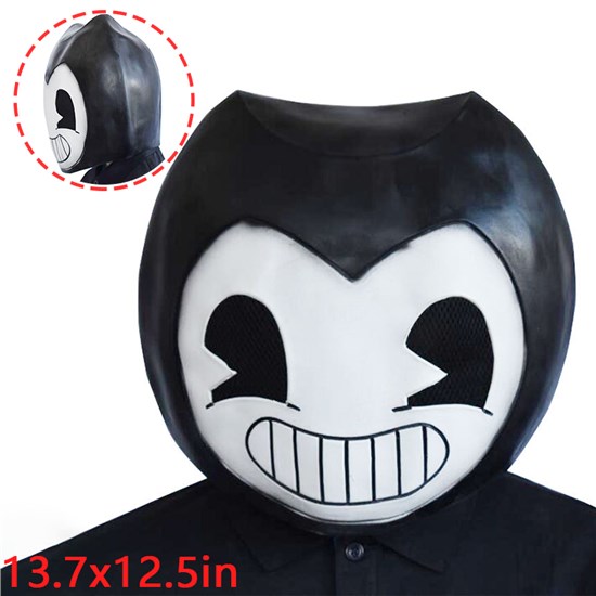Bendy Latex Mask Halloween Cosplay