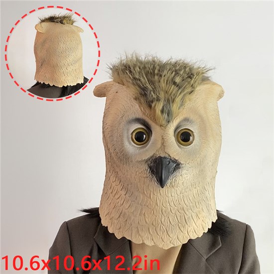 Owl Animal Latex Mask Halloween Cosplay