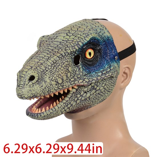 Dinosaur Moving Mask Latex Mask Halloween Gift for Children