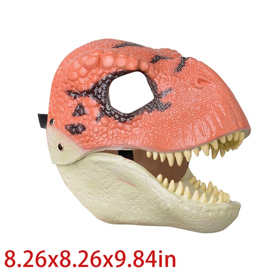 Dinosaur Latex Mask Dino Mask Moving Jaw Decor Halloween Gift