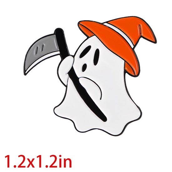 Halloween Cartoon Ghost Brooch Enamel Pin