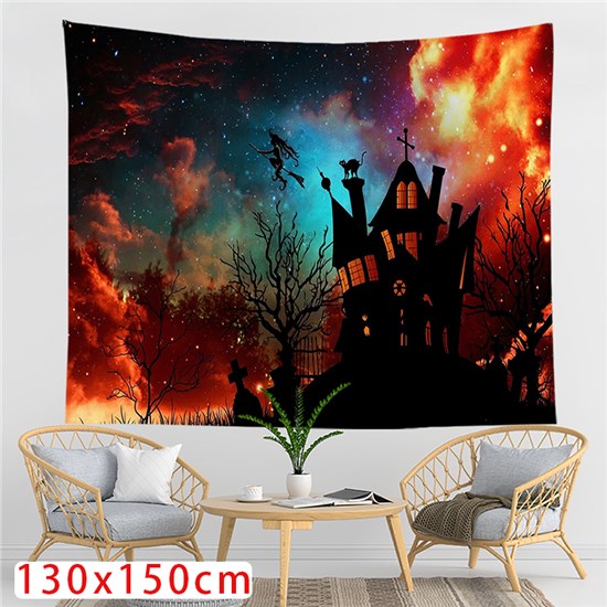 Halloween Tapestry Wall Tapestries Wall Hanging for Room 