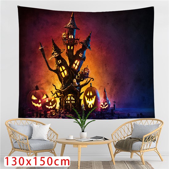 Halloween Tapestry Wall Tapestries Wall Hanging for Room 