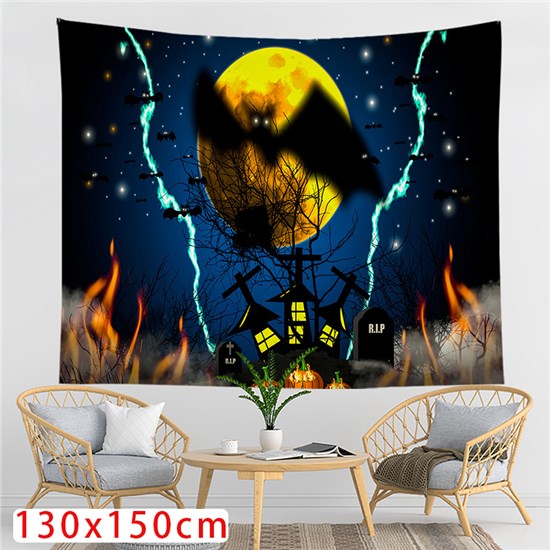 Halloween Tapestry Wall Tapestries Wall Hanging for Room 