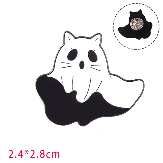 Cute Ghost Halloween Enamel Brooch Pin Badge 