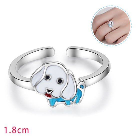 Funny Dog Animal Pet Alloy Ring