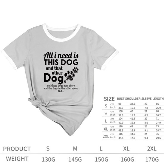 Dog Paw Grey Women T Shirt