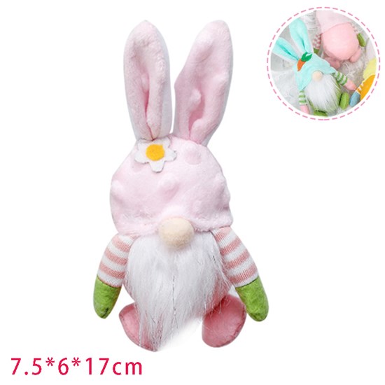 Easter Bunny Gnome Plush Doll Gifts Present
