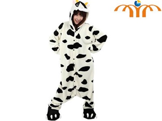 Cartoon Cow Kigurumi Onesie Cosplay Animal Jumpsuit Costume Only Costume