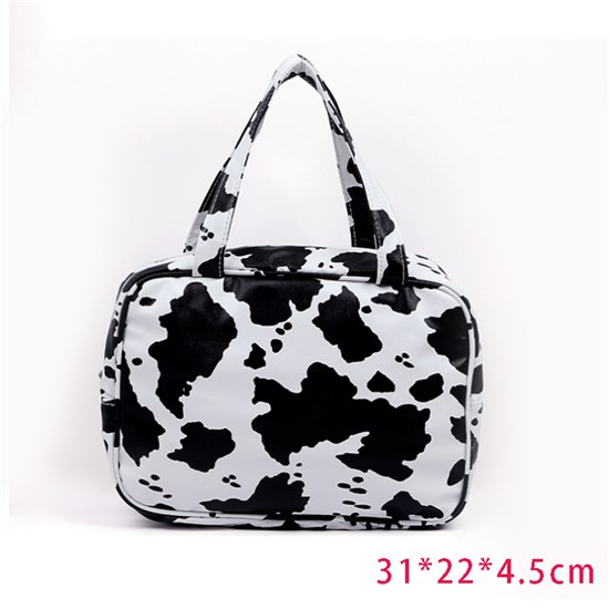 Cow PU Makeup Bag Hand Bag