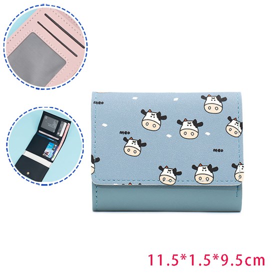 Cute Cow PU Leather Wallet