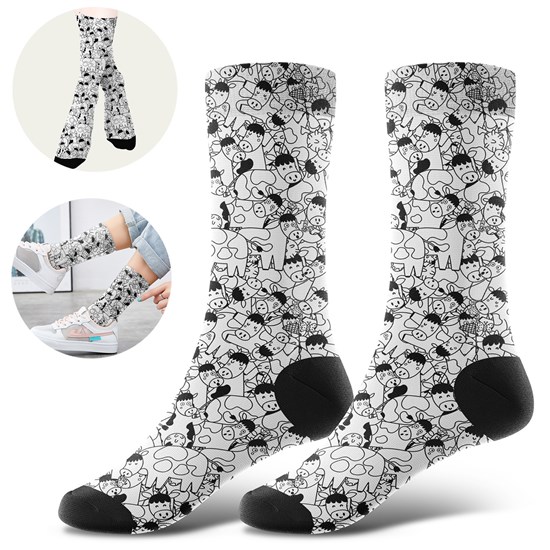 Cute Funny Novelty Cow Socks Women Men Cotton Animals Socks