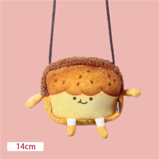 Toast Food Bag Plush Shoulder Bag