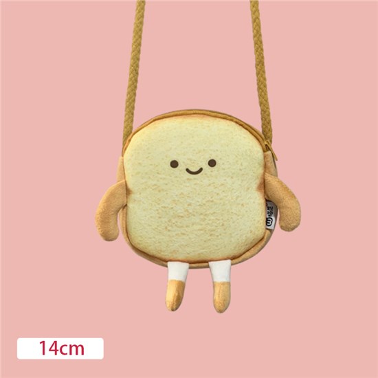 Toast Food Bag Plush Shoulder Bag