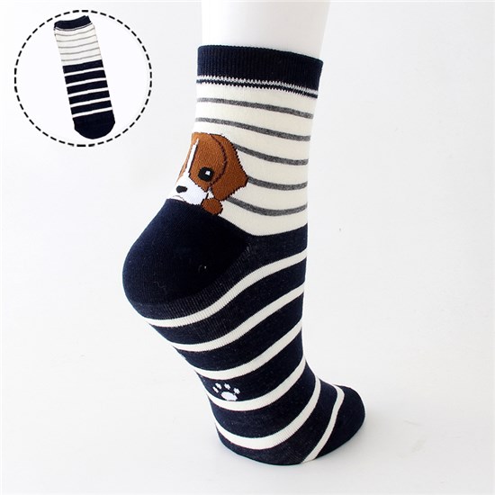 Beagle Womens Dog Socks Cute Animal Cotton Ankle Sock Funny Colorful Novelty Sox Women Gift