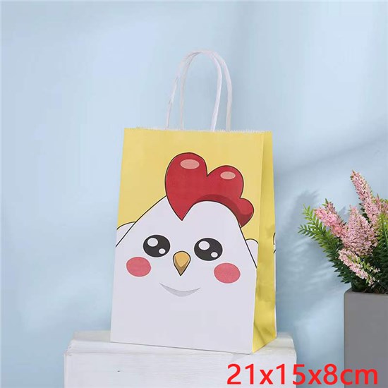 Cartoon Hen Paper Bag Gift Bag Treat Bag Goodie Bag