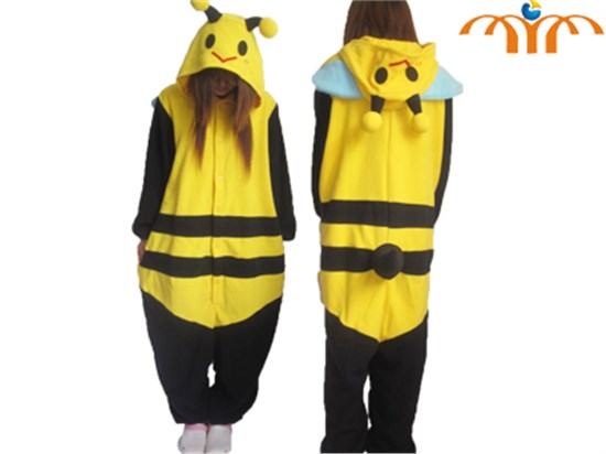 Cartoon Honeybee Kigurumi Onesie Cosplay Animal Jumpsuit Costume