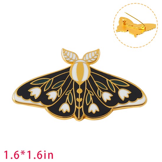 Butterfly Enamel Brooch Pin Funny Badge 