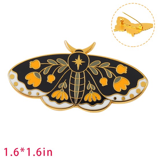 Butterfly Enamel Brooch Pin Funny Badge 