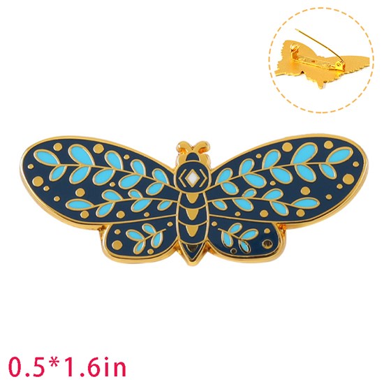 Butterfly Enamel Brooch Pin Funny Badge 