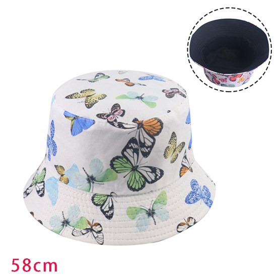 Butterfly Bucket Hat Beach Fisherman Hats Travel Fisherman Cap for Women