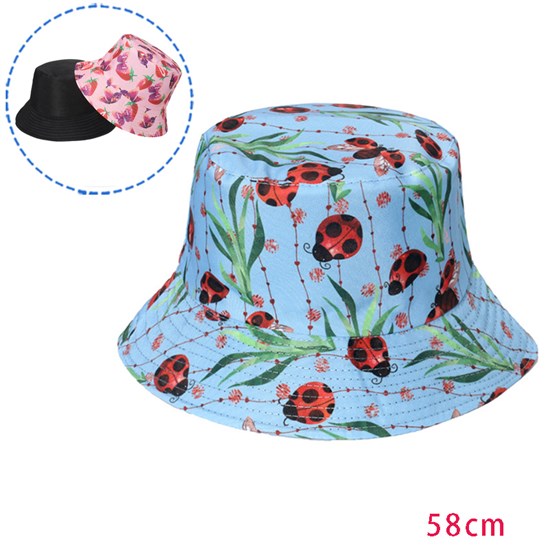 Ladybug Bucket Hat Beach Fisherman Hats Travel Fisherman Cap