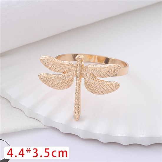Dragonfly Napkin Rings Holders Napkin Buckle Table Decoration