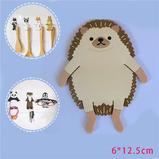 Hedgehog Animal Decorative Cute Wall Hooks
