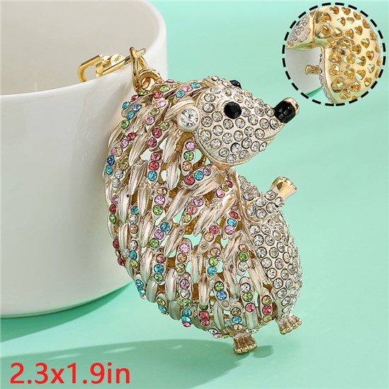 Cute Hedgehog Alloy Keychain Key Ring Jewelry