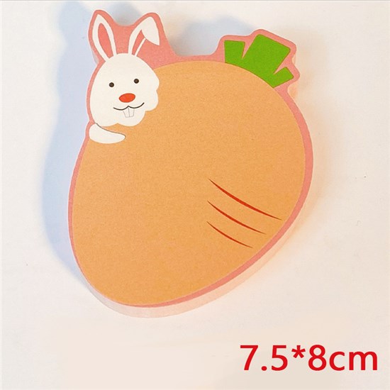 Cute Rabbit Carrot Sticky Notes Office Supplies