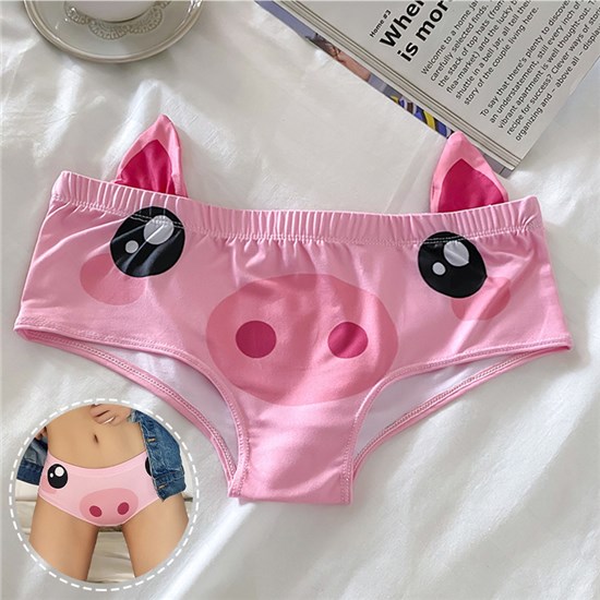 Cute Pig Fun Sexy Panty Briefs Underwear 