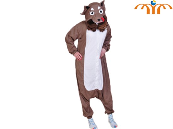 Cartoon Wolf Kigurumi Onesie Cosplay Animal Jumpsuit Costume