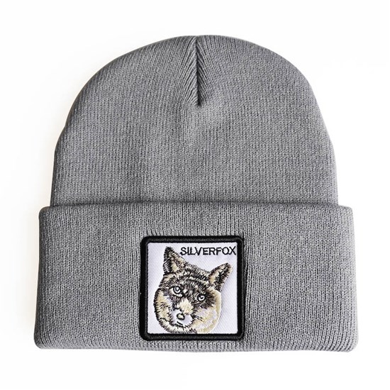 Wolf Grey Knit Hat