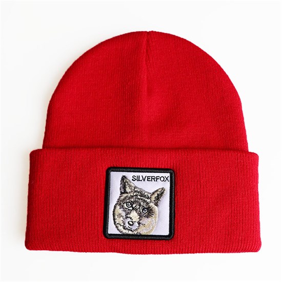 Wolf Red Knit Hat