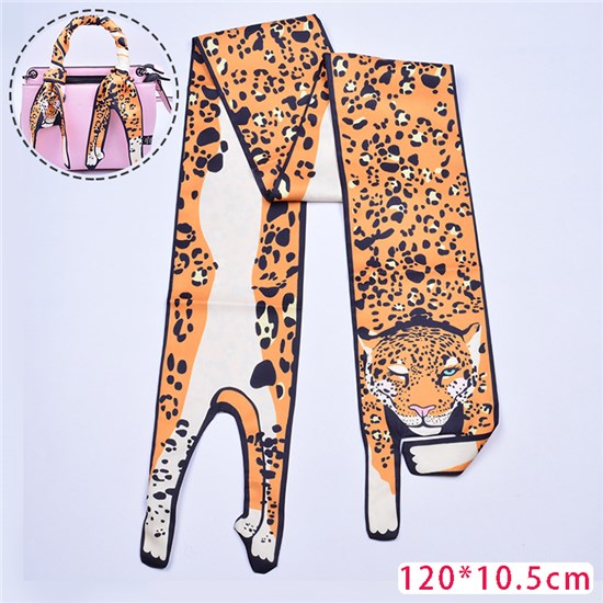 Tiger 3D Cute Animal Handbag Handle Wrap Skinny Scarf for Women