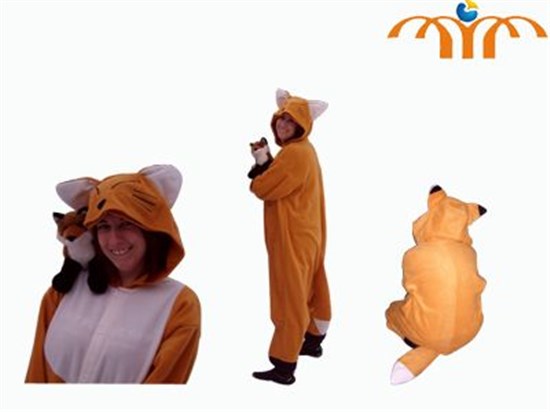 Cartoon Fox Kigurumi Onesie Cosplay Animal Jumpsuit Costume Only Costume