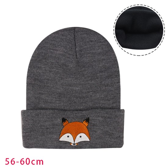 Fox Grey Knit Hat