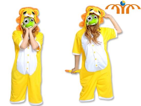 Cartoon Lion Summer Kigurumi Onesie Cosplay Animal Jumpsuit Costume