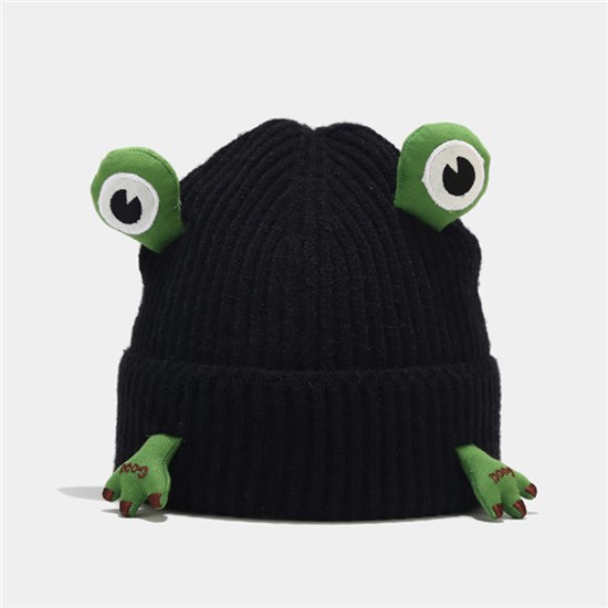 Cute Frog Winter Knit Hat