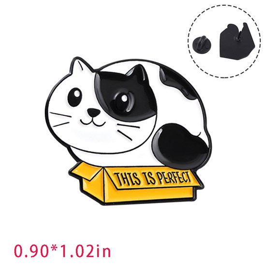 Cute Cartoon Animal Funny Cat Enamel Pin Brooch