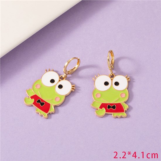 Cute Frog Alloy Earrings